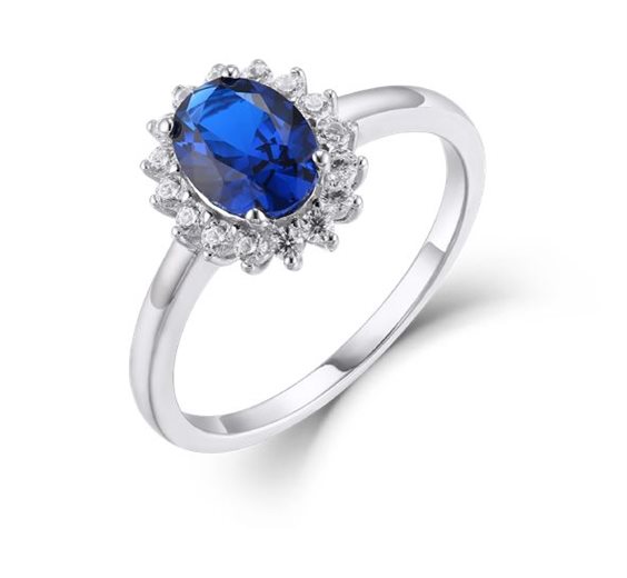 Anello Bluamante Donna in Argento Cubic Zirconia BAN385ZGB14 - BAN385ZGB14